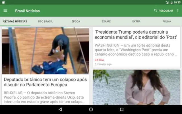 Brasil Notícias android App screenshot 0